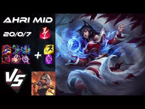 MID Ahri vs Qiyana - EU Grandmaster Patch 14.24