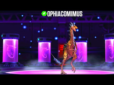 OPEN UNLOCK OPHIACOMIMUS VS PROTOSTEGA MAX X3 LEVEL 40 | JURASSIC WORLD THE GAME