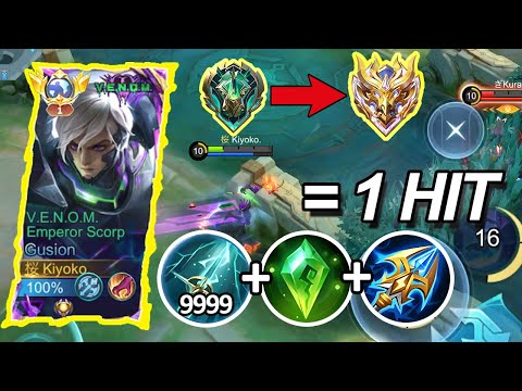 GLOBAL GUSION BEST 1 HIT BUILD 2025!! (100% BROKEN) | MOBILE LEGENDS