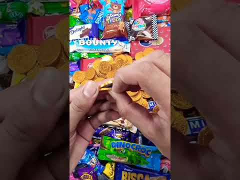😱Gold #chocolate #coins🤑🤑chocolate #shorts💥 video🌟 candy abc channel.