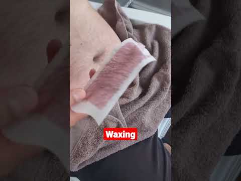 waxing auf der brust