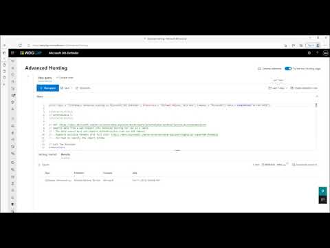 Advanced Hunting in Microsoft 365 Defender