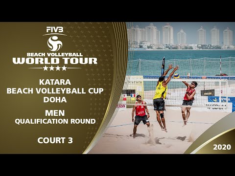 Qualification Round - Court 3 | Full Day | 4* Doha (QAT) - 2020 FIVB Beach Volleyball World Tour