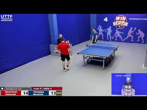 23:10 Ожиганов Николай 3-2 Хамурда Виталий   стол 4 Юг-4  02.04.21