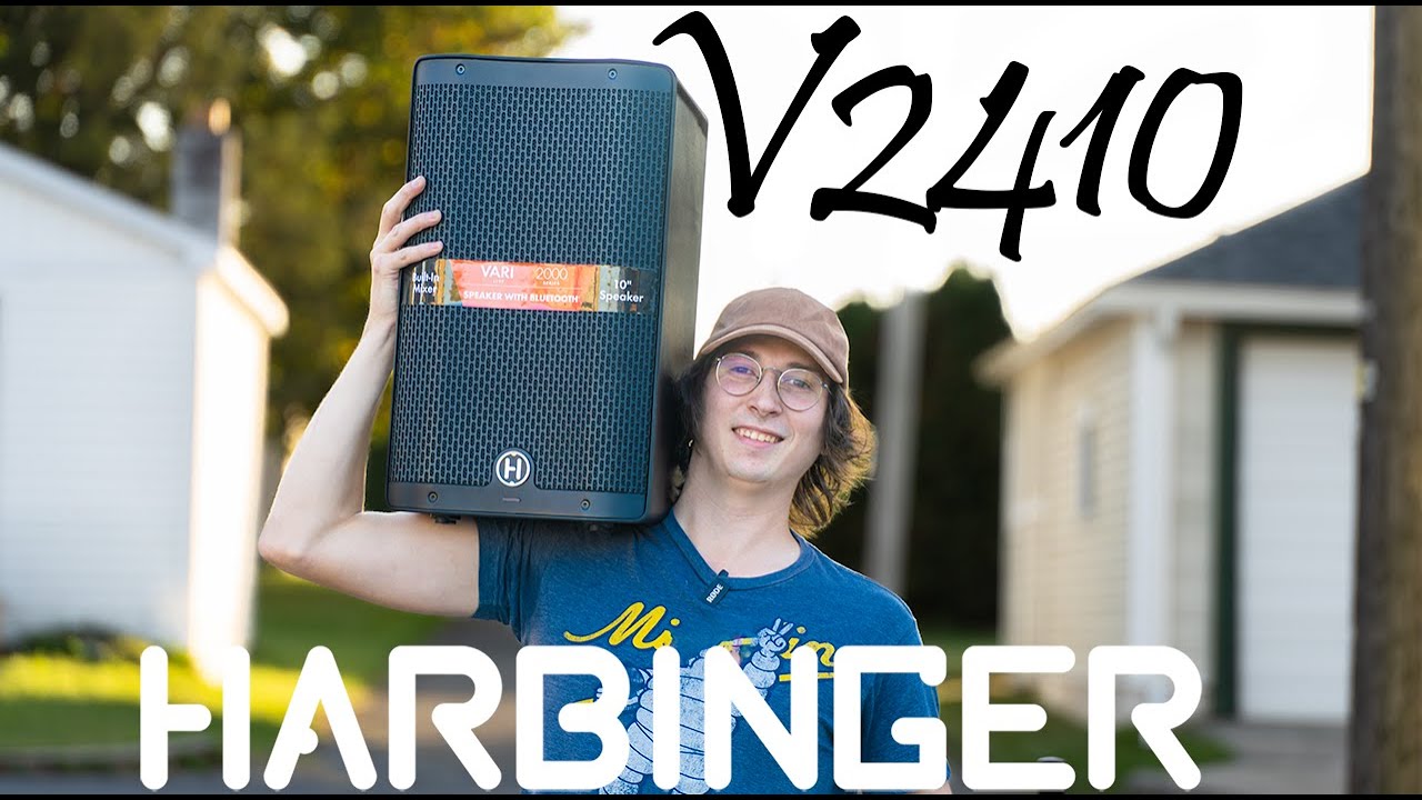 The New Harbinger V2410 powered speaker review and teardown!