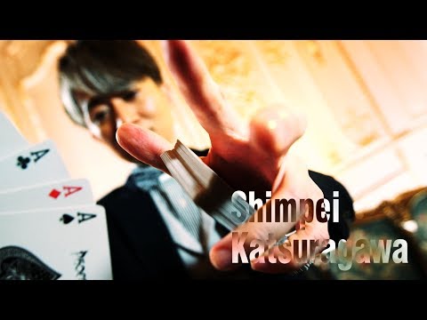 【1】Magician loved in the world, Shimpei Katsuragawa. 世界で絶賛されるShimpeiの芸術的なマジック！