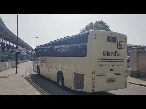 Blands plaxton b9 on rail replacement passing lincoln bus station