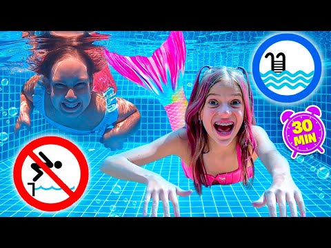 Jéssica e MC Divertida aprende regras de segurança na piscina - história útil para crianças
