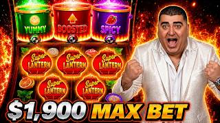 $1,900 Max Bet 5 Scatters Bonus On High Limit Slot Machine