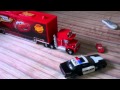 Disney Pixar Cars Mack With Lightning McQueen Was Arrested By NFS Dodge Challenger