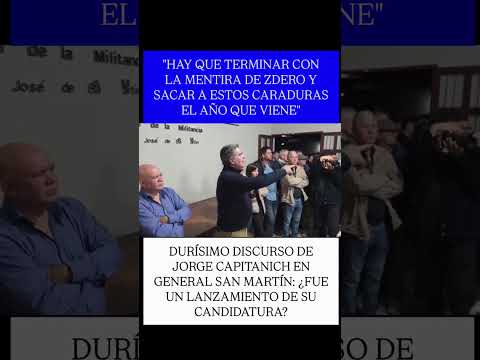 💣 💣 DURÍSIMO DISCURSO DE JORGE CAPITANICH EN GENERAL SAN MARTÍN