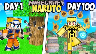 I Survived 100 Days as NARUTO in Minecraft Mp4 3GP & Mp3