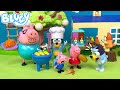 Bluey S Best BBQ At Peppa Pig S House Pretend Play With Bluey Toys Bunya Toy Town