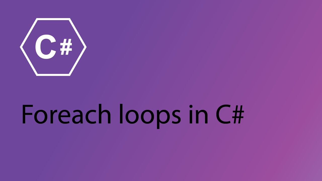 C# Programming Tutorial 14 - Foreach loops
