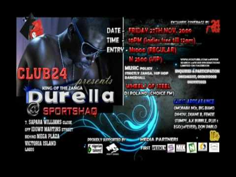 CLUB24 PRESENTS DURELLA @ SPORTSHAQ,27TH NOV.09