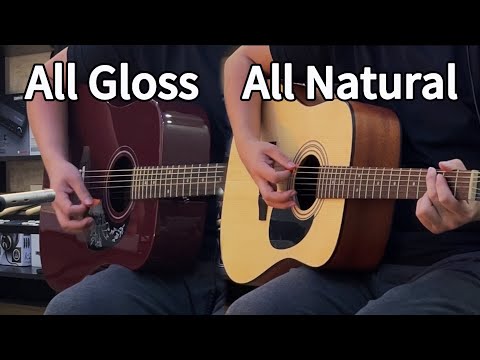Epiphone STARLING vs Cort AD810 | All Gloss vs All Natural | Sound Test | No effect!