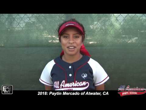 Committed Southern University - 2018 Paytin Mercado Slapper, Outfield Softball Skills Video - AASA