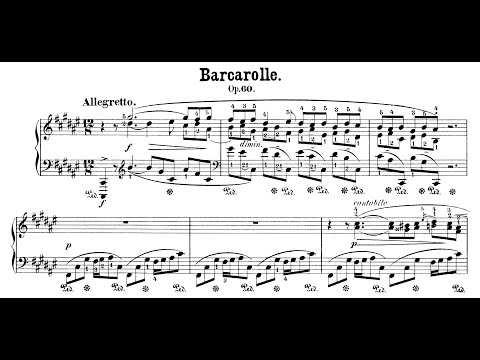 Chopin: Barcarolle in F# Major, Op.60 (Volodin, Dong-Hyek Lim, Zayas)