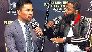 ADRIEN BRONER TELLS MANNY PACQUIAO "IM ABOUT TO BEAT YO ****, DONT WORRY ABOUT FLOYD!"