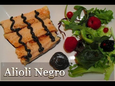 COMO HACER ALIOLI NEGRO