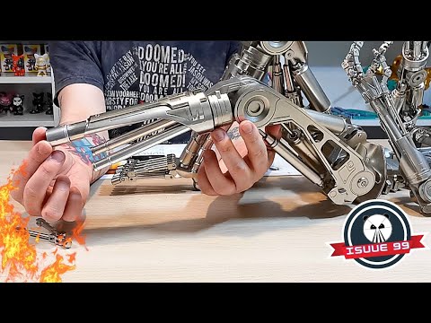 Build The Terminator T-800 Issue 99 - Build A Fourth Toe & Assemble Left Lower Leg  (Speed Build)