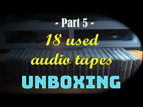 Unboxing 18 audio cassettes TDK AD, SF, SuperD part V