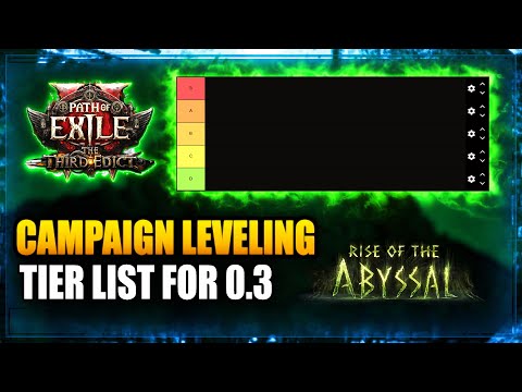 Path of Exile 2 (0.3) – Skill Type Leveling Tier List!