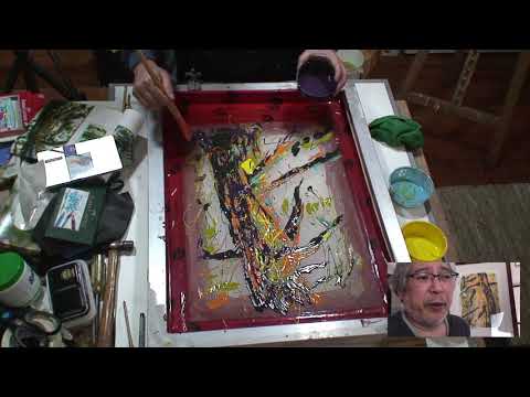 Monotype Serigraph Demonstration // How to Silk Screen // Cedar Tree