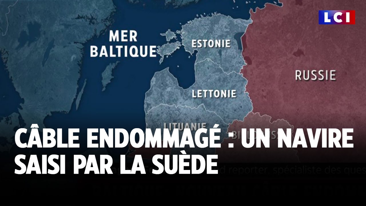Câble endommagé : un navire saisi par la Suède｜LCI