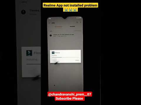 realme app not installed problem || @chandravanshi_prem_07 #shorts #short #realme