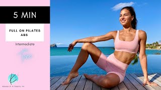 5 Minute Full On Pilates ABS Workout - Precision & Technique
