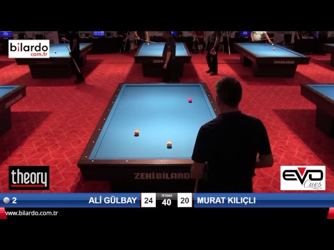 ALİ GÜLBAY & MURAT KILIÇLI Bilardo Maçı - 2018 ERKEKLER 2.ETAP-1.Tur