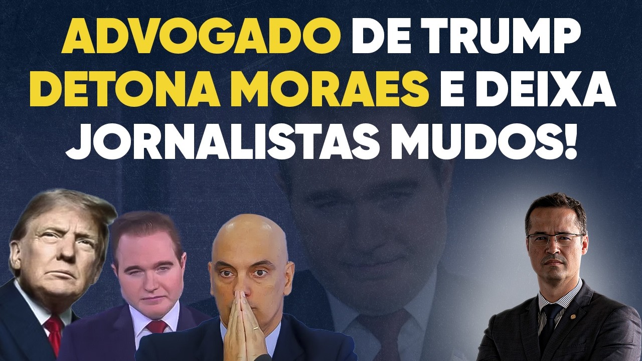 Imperdível: advogado de Trump detona Moraes e deixa jornalistas sem resposta