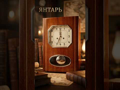 фото часы настенные янтарь с боем 0