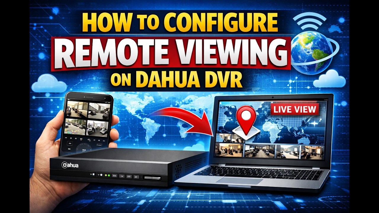 How to Configure Remote Viewing on Dahua DVR (Step-by-Step) #cctv #dahuatechnolgy #engineering 