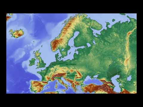 MAPA FIZYCZNA EUROPY