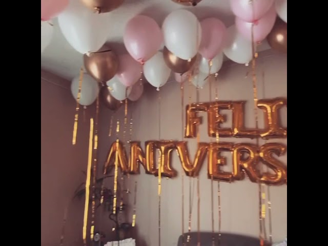 Vídeo relacionado con Banner Feliz Cumpleaños en español con Flores de Globos Decoración de Fiesta Guirnalda y Pancarta de Celebración de Aniversario de Adultos y Niños Cartel con Letras Doradas y Globos