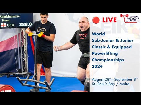 Men SJr 120&120+kg Jr 120+kg classic - World SJr & Junior Powerlifting Championships 2024