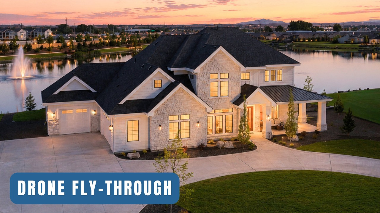 TOUR a $2.3M WATERFRONT Home in Eagle, Idaho | Highland Homes