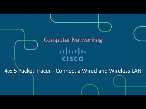 4.6.5 Packet Tracer - Connect a Wired and Wireless LAN