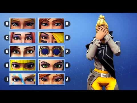 ADIVINA LA SKIN DE FORTNITE POR SUS OJOS - FORTNITE CHALLENGE | tusadivi