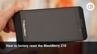 How to factory reset (wipe) the BlackBerry Z10