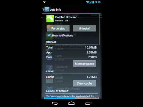 How to clear default app in Android