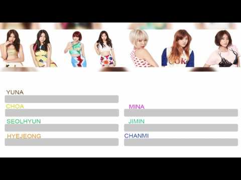 How Would AOA sing I'll be yours ( girls day) line distribution (color coded)