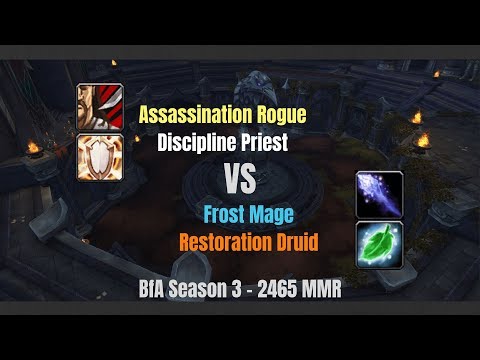Assassination Rogue PvP 8.2 - DfA the stun, and the Druid regrets