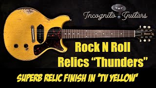 Video thumbnail for Rock N Roll Relics “Thunders” Electric Guitar in TV Yellow by Incognito Guitars