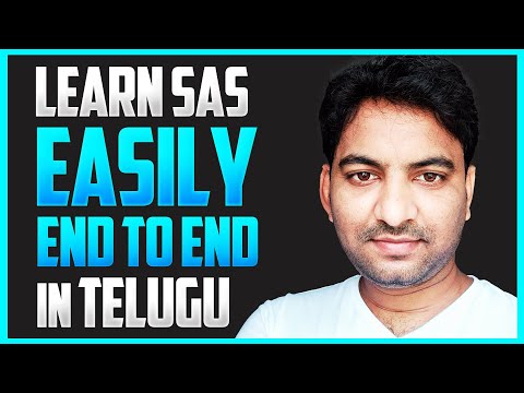 Learn Clinical SAS Programming Easily Step By Step in Telugu👌From the Scratch - Module No 1 Video👍