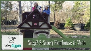 Step2 2 Story Playhouse & Slide Playground Review with Adorable Puppy