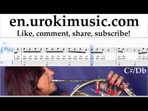How to Play French Horn Ozuna x Romeo Santos - El Farsante Remix Tabs um-i352