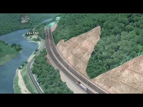 Sectiunea 2 Boita Cornetu a Autostrazii Sibiu Pitesti A1 animatie grafica.